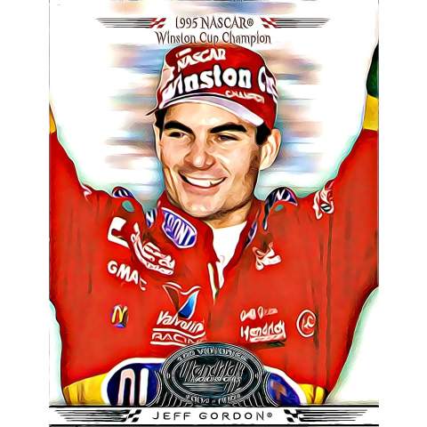 Super Shots Sports Jeff Gordon #10 Silver Art Pack